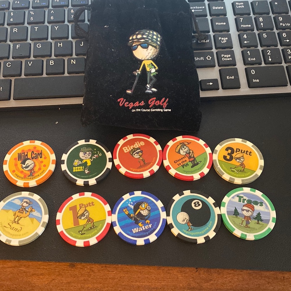 Vegas Golf “On the Course Gambling Game 10 chips